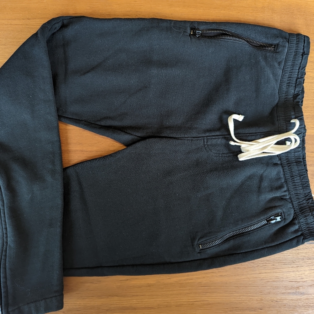 Fear of God Black Sweatpants with White Drawstring